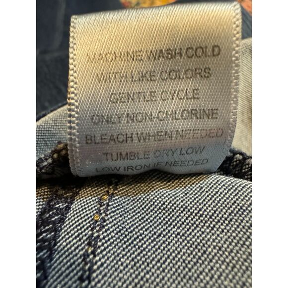 MODAMIX Jeans Women's sz24 Skinny Cropped Med-Dark Wash Stretch Zipper Ankles - Picture 14 of 15